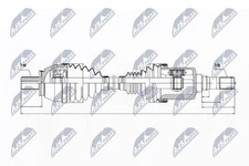Drive Shaft Front Left For VOLVO S60 II S80 V60 V70 III 09-16 36001059