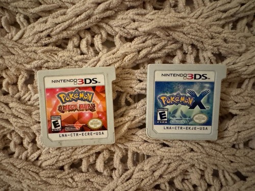 Pokemon 3DS Omega Ruby + Sapphire Bundle Authentic Japanese, Cartridge Only
