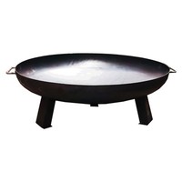 Feuerschale Feuerkorb Feuerstelle Gartenfeuer Lagerfeuer Ø 80 Cm Stahl Schwarz