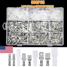 900x Assortment Terminals Kit Electrical Wire Crimp Connectors Male Female Spade