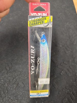 Vintage Yo-Zuri Crystal Minnow 4 3/8'' 3/8 oz. Floating Jerkbait Fishing Lure 