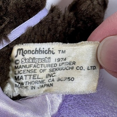 Monchhichi 1974 Sekiguchi Monkey 2 Dolls W/ Outfits 8