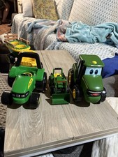 3- John Deere Toy Tractors. Great Condition