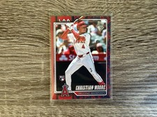 2026 Topps Series 1 Christian Moore Team Border Variation #147 Angels Rookie Rc