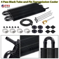 4Pass Ultra-Cool Tube and Fin Transmission Cooler Universal 5/16" Oil Cooler Kit