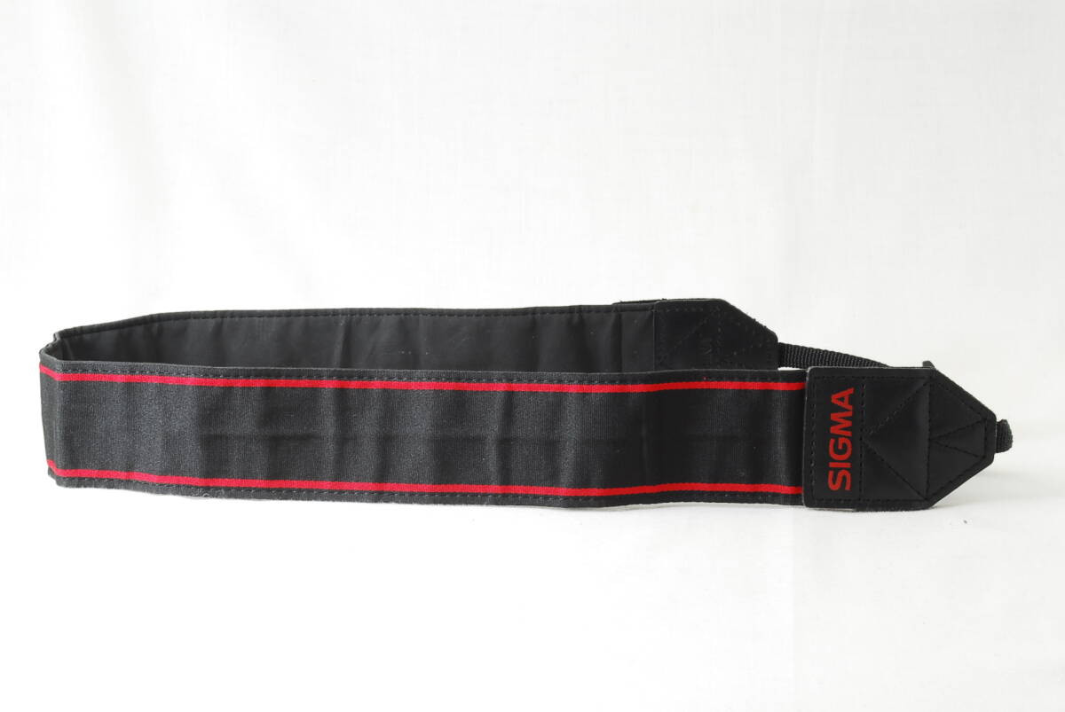 Sigma Vintage Camera Shoulder Neck Strap Black Red 64cm 4.5cm Wide Used