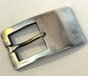 ANTONIO PINEDA Belt Buckle 970 STERLING TAXCO Mexico Early Vtg-Minimalist-67.6g