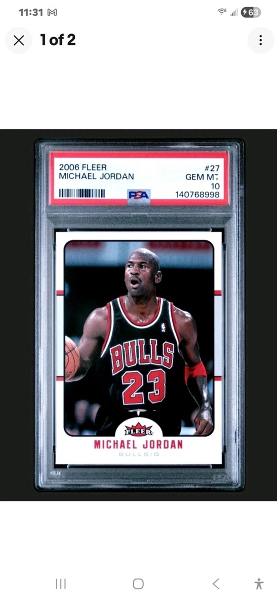 Michael Jordan PSA 10 Graded Basketball Trading Cards for sale | eBay