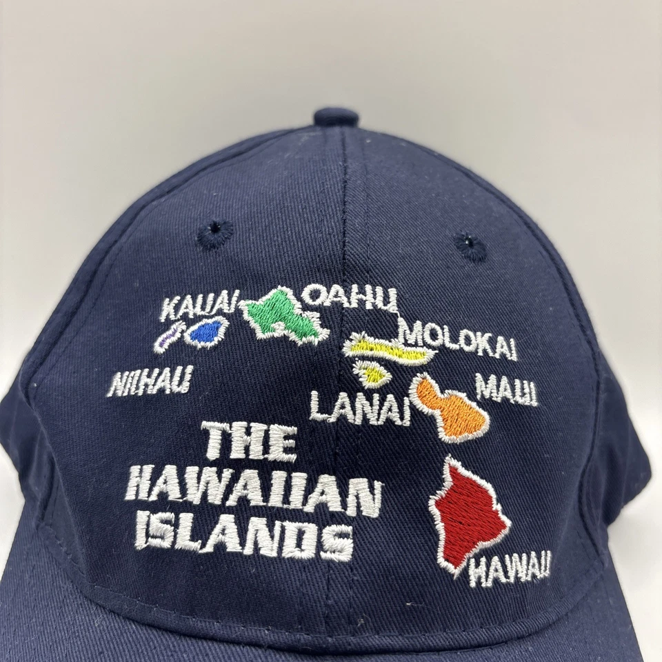Vintage 90’s The Hawaiian Island Navy Blue Adjustable Hat Surfware - Image 2 of 4