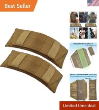 Adjustable Ultra Thick Shoulder Cushion Pads - Relief for Tactical Vests
