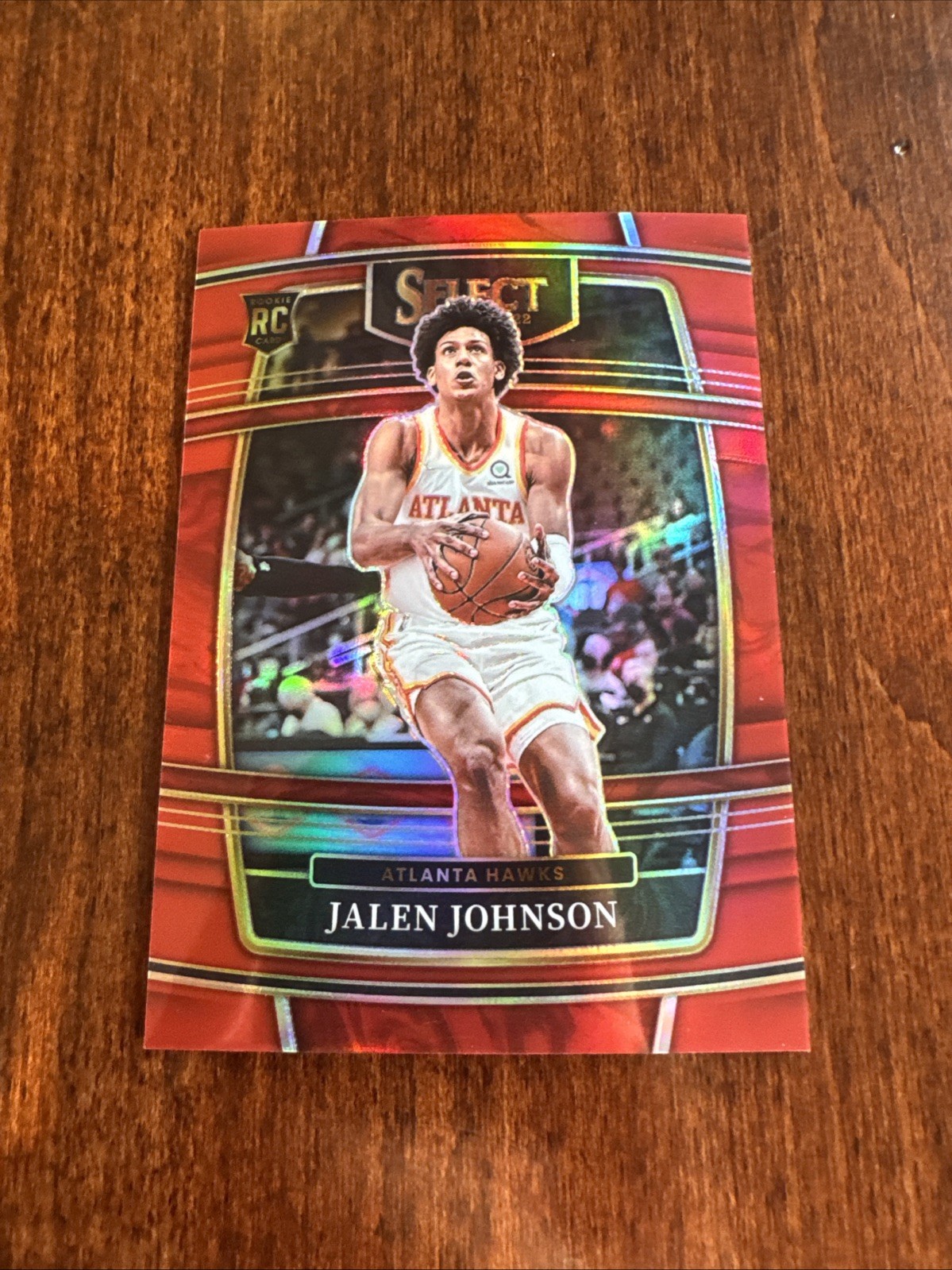 2021-22 Panini Select - Concourse Jalen Johnson #17 Red Prizm /199 (RC)