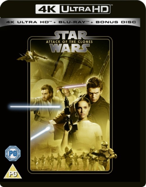 Star Wars II Attack Of The Clones 4K Ultra HD + Blu-Ray + Bonus Disc