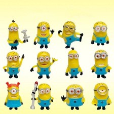 12pcs Mini Minions Despicable Me Figure Toy Micro Landscape Kids Toy New UK