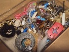 #0180 1 Lb Junk Jewelry Craft Lot Beads Findings Chains Mixed Media Repair Parts — photo 3