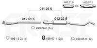 Ernst MittelschalldäMpfer Set 011266 FüR Opel Corsa X01 F08 F68 Twinport