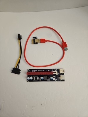 PCIe X1 to X16 Riser, PCE164P-N03 VER006C, 6 Pin for Graphics Card