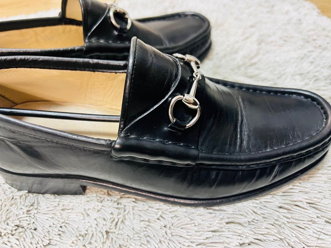 GUCCI Women's Loafers Horsebit Leather Black EU36.5/US6.5 113290c thumbnail 18