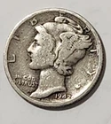 1942 S Mercury Silver Dime--VF