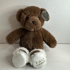FAO Schwarz 160th Anniversary Dark Chocolate Brown Bear with Embossed Foot