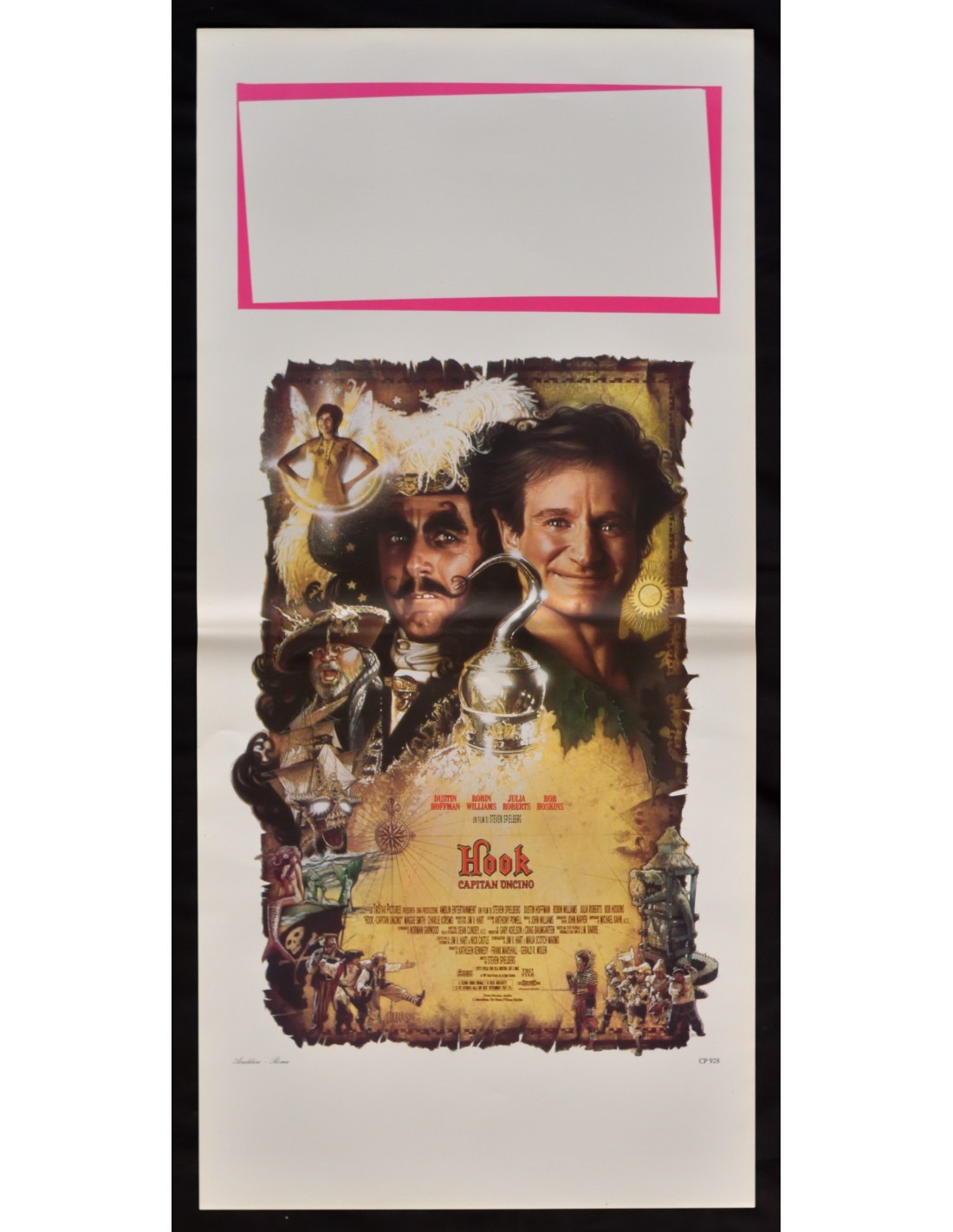 Locandina originale film Hook - Capitan Uncino (1991) - Regia di Steven Spielberg
