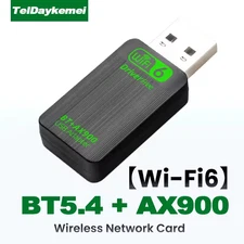 USB WiFi6 WiFi  Dongle Wireless network Adapter 900Mbps Dual Band 2.4G/5G AX900