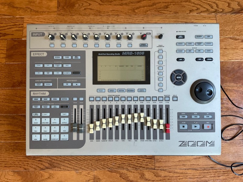 Zoom MRS-1608 16-Track Digital Recorder HDD 40GB Tested Working & manual