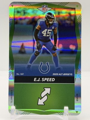 2025 UNO Elite Alt Jerseys Edition - Green Foil #160 E.J. Speed Colts