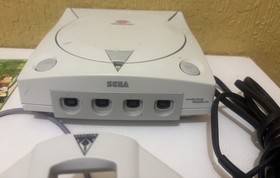 Sega Dreamcast Console w/White Controller  & Demo Game (Tested & Working)