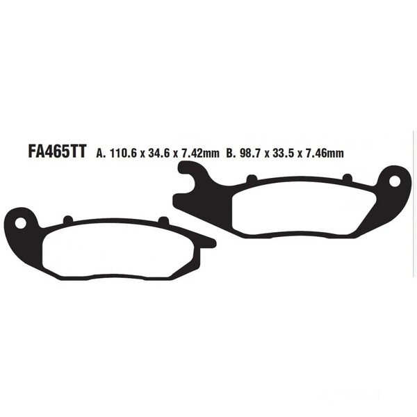 Bremsbelag BremsbeläGe Vorne Sinter MX-S EBC FüR AJP PR5 250 Enduro 2010-2015-image