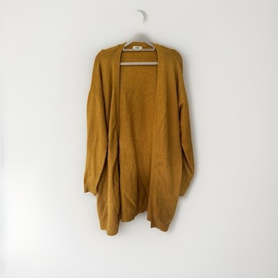 Jacqueline de Yong Damen Strickjacke Cardigan senfgelb Größe S Langarm