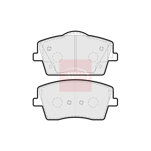 For VOLVO EX30 416 2023 on BRAKE PADS (FRONT) (R90) PAD2249