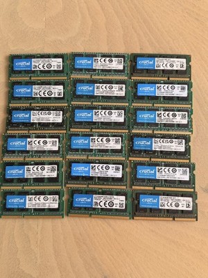 Crucial 8GB DDR3L 1600MHz PC3L-12800 Laptop RAM SODIMM 204-Pin 1.35V CL11 Memory