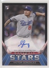 2021 Topps Update Baseball Stars Black 194/199 Victor Gonzalez #BSA-VG Auto 3c2