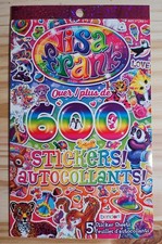 Lisa Frank Sticker Book 5 Sticker Sheets 600 Stickers Lisa Frank Stickers