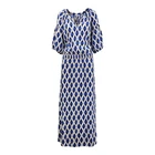 Joules Women’s Blue Ikat Print Midi Dress RRP £59.95 UK Size 24