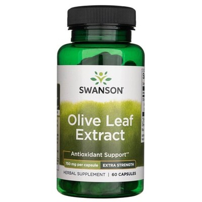 Swanson Olivenblattextrakt Olive Leaf Extract 750 mg 60 Caps Extra Stärke