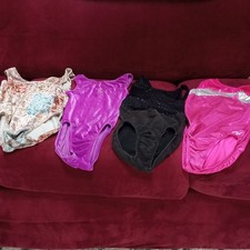 GK Elite Girls' Gymnastics Sleeveless Leotards  Unitards Lot of 4 Size S