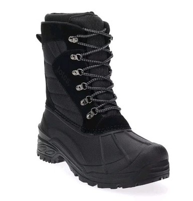 Totes Briggs Waterproof Snow Boots  Rating -10 Black Men's Size 9