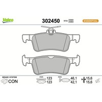 Valeo 302450 Bremsbelagsatz FüR Peugeot 308 Lb Lp Lw Lh L3 Lc Lj Lr Lx L4