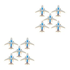 10 pcs Aircraft Brooch Pin: Metal Airplane Brooches - Flight Plane Lapel Pin