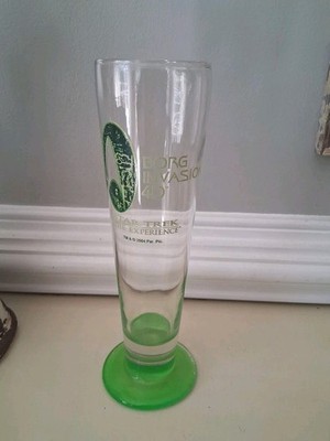 2004 Star Trek The Experience Borg Invasion 4D Las Vegas Pilsner Beer Glass