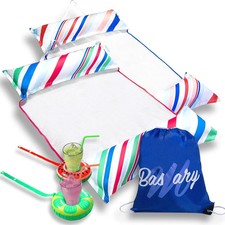 Inflatable Pool Hammock Float for Adults Summer Lounge Chair for Pool Party