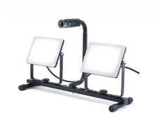 Work Light Black 2 x 30w Twin LED 230v IP65 4000K Stanley SXLS37952E