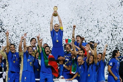 Maillot Italie FIFA World Cup Allemagne 2006 Cannavaro Gros Materazzi Buffon