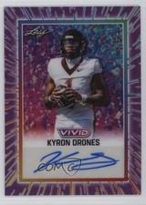 2025 Leaf Vivid Purple Laser /7 Kyron Drones #BA-KD1 Auto 13u1