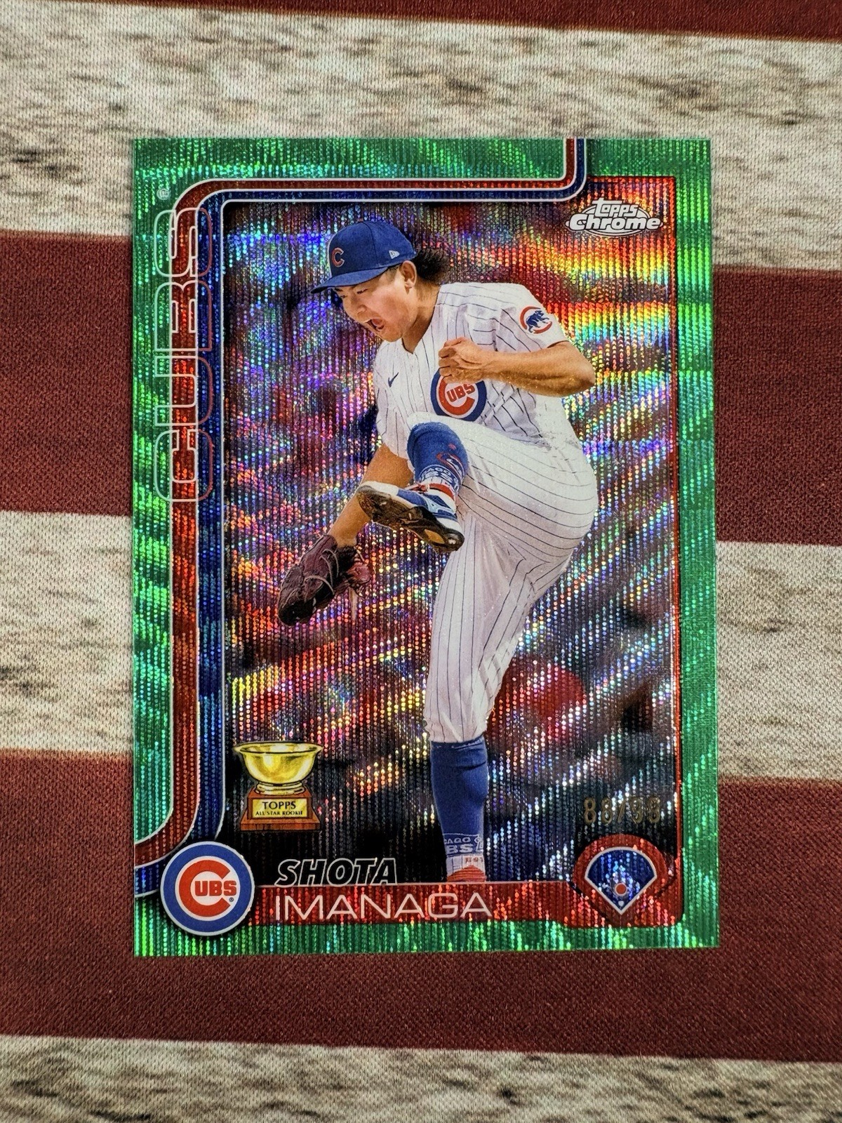 2025 Topps Chrome - Shota Imanaga #149 Green Wave Refractor /99