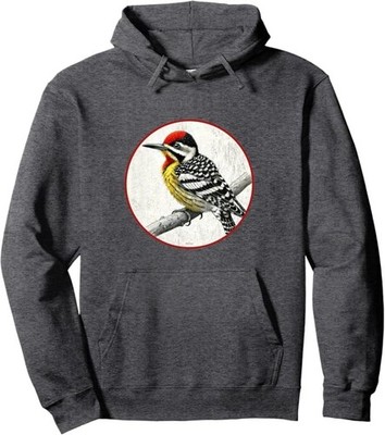 Retro Yellow-Bellied Sapsucker Pullover Hoodie *10 Colors* NEW by Bird Fantastic