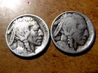 Two (2) Better Date Type 2 Buffalo Nickels: 1913-D? 1913p M20