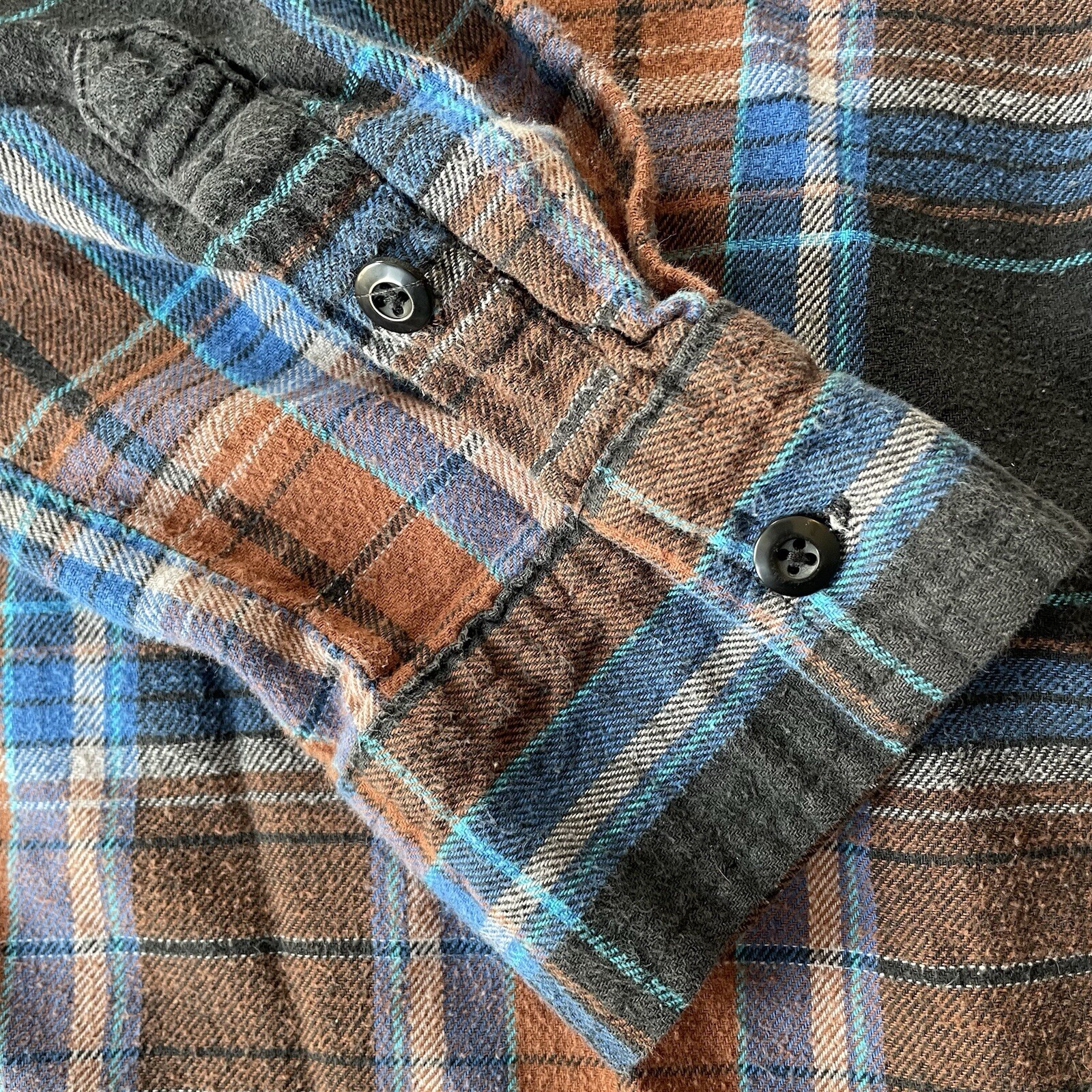 Elixir Long Sleeve Button Up Multicolor Plaid Col… - image 11