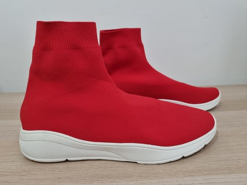 Steve Madden Red Sock Sneakers Mens US 12 High Top Shoes Slip-On Fling Comfort - Picture 2 of 17